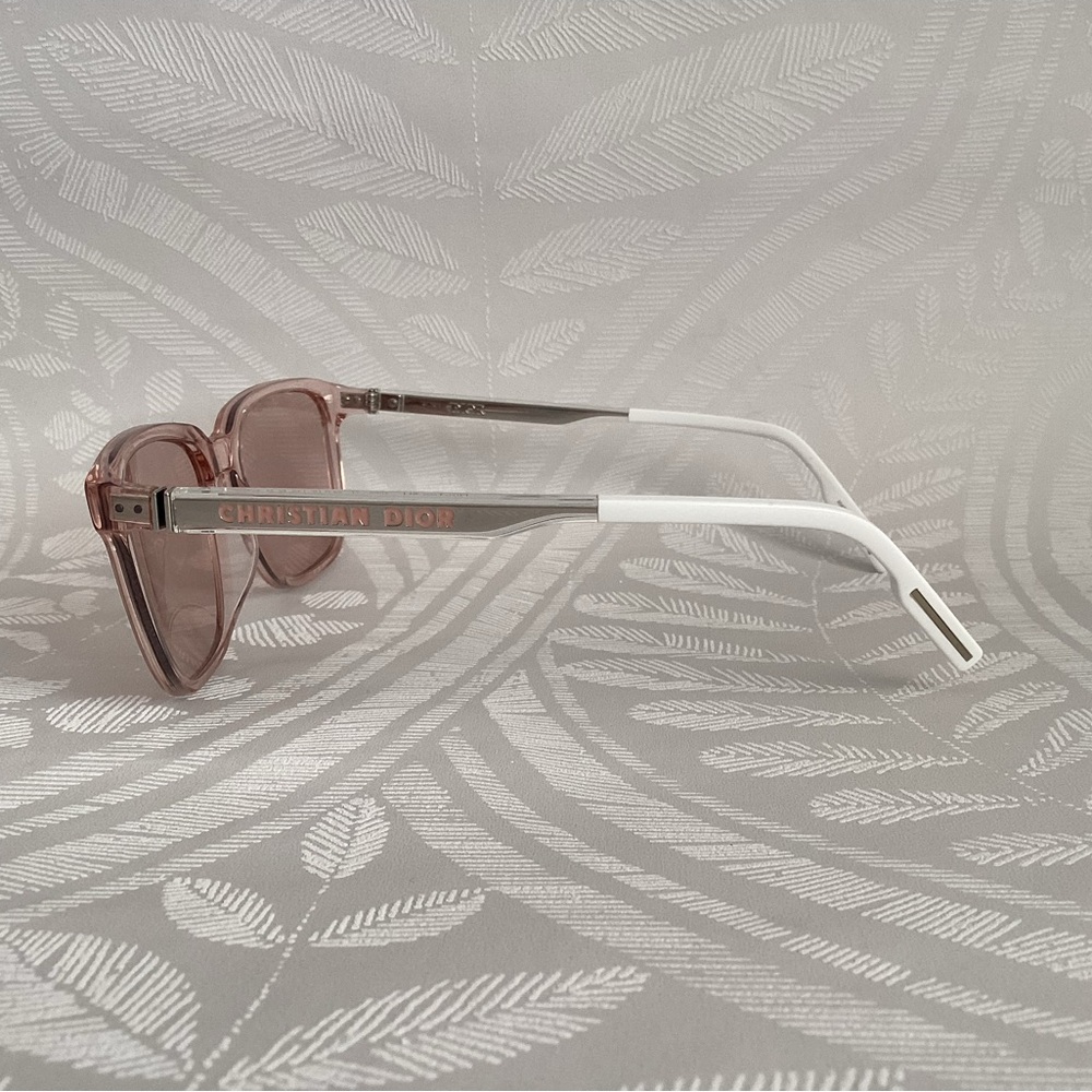 NEW Authentic DiorTag SU 40E0 Clear Pale Pink Sunglasses - Picture 5 of 16